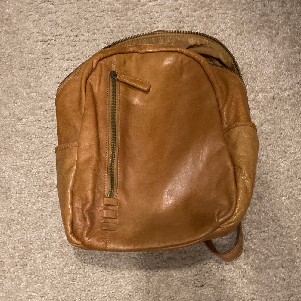 Brown Leather Women’s Backpack